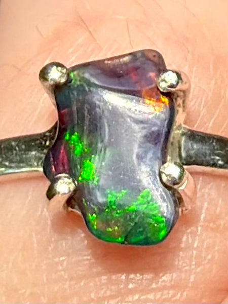 Chalama Black Opal Ring Size 6.5