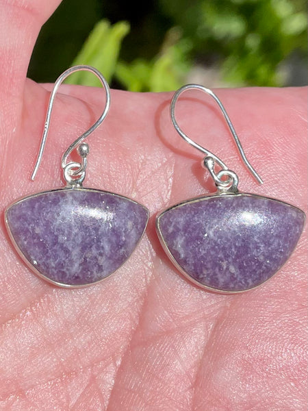 Lepidolite Earrings - Morganna’s Treasures 