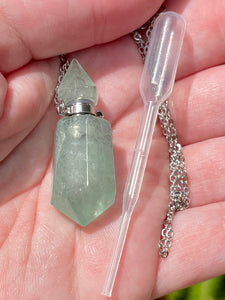 Green Fluorite Aromatherapy Necklace - Morganna’s Treasures 