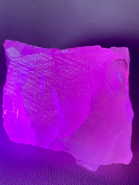 Rough Fluorescent Maligano Calcite Palm Stone - Morganna’s Treasures 