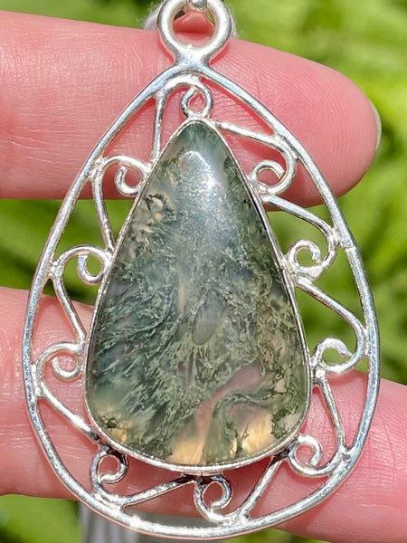 Moss Agate Pendant - Morganna’s Treasures 