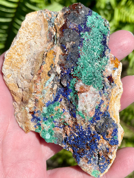 Azurite in Malachite from Morocco - Morganna’s Treasures 