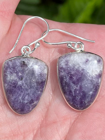 Lepidolite Earrings - Morganna’s Treasures 