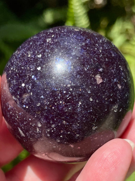 Sunstone in Iolite Crystal Ball - Morganna’s Treasures 