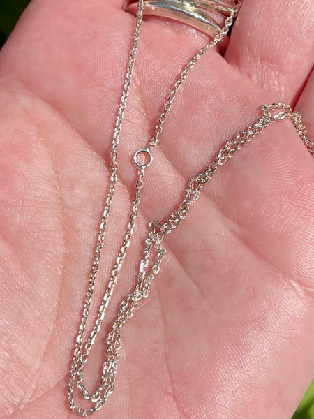 Adjustable Sterling Silver link Chain 16-18 inches - Morganna’s Treasures 