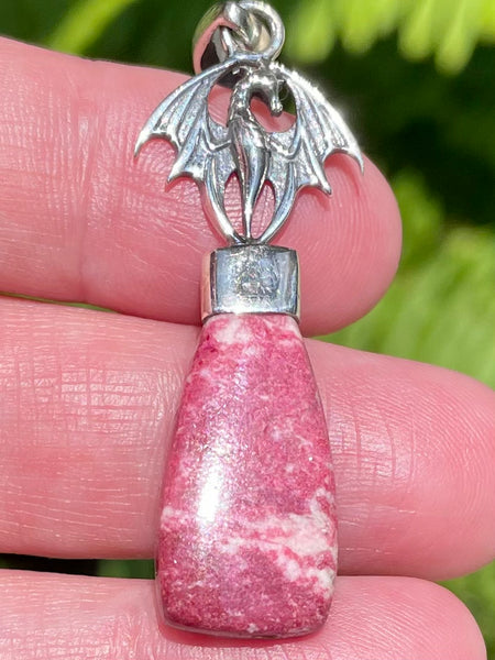 Dragon Pink Thulite Pendant - Morganna’s Treasures 