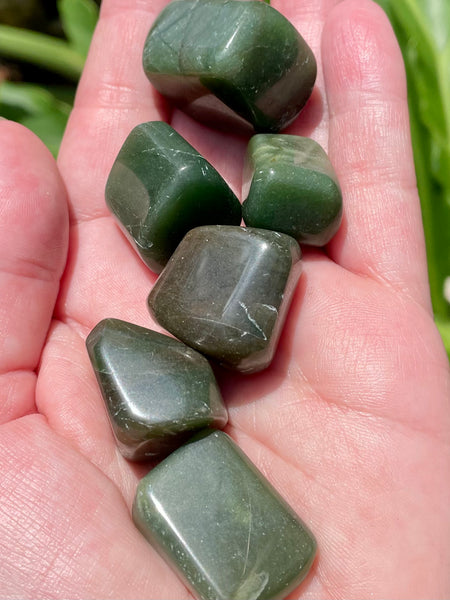 Jade Tumbled Stones - Morganna’s Treasures 