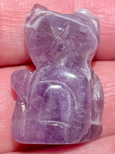Small Purple Amethyst Cat - Morganna’s Treasures 