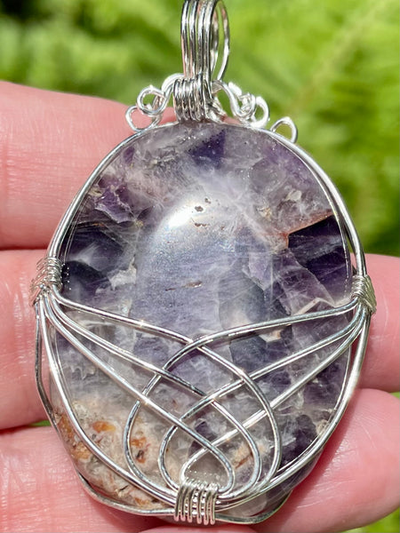 Large Wire-Wrapped Amethyst Pendant - Morganna’s Treasures 