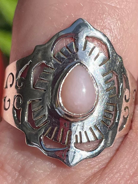 Peruvian Pink Opal Ring Size 9.5 - Morganna’s Treasures 