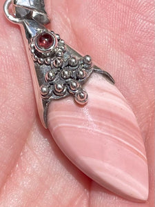 Australian Pink Opal and Garnet Pendant - Morganna’s Treasures 