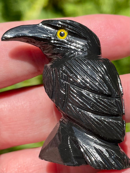 Small Black Obsidian Raven - Morganna’s Treasures 