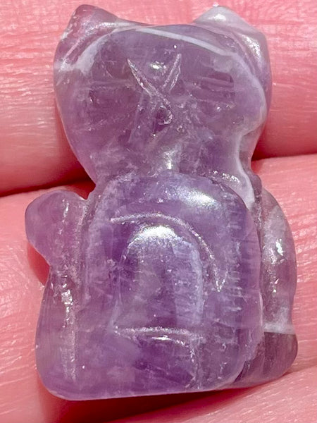 Small Purple Amethyst Cat - Morganna’s Treasures 