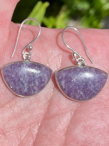 Lepidolite Earrings - Morganna’s Treasures 