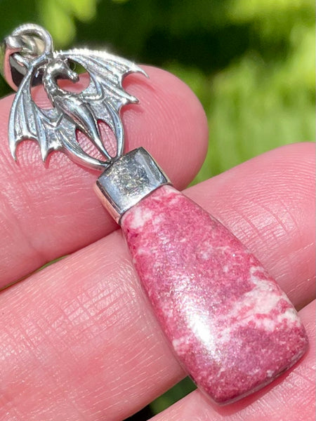 Dragon Pink Thulite Pendant - Morganna’s Treasures 