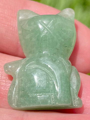 Small Green Aventurine Cat - Morganna’s Treasures 