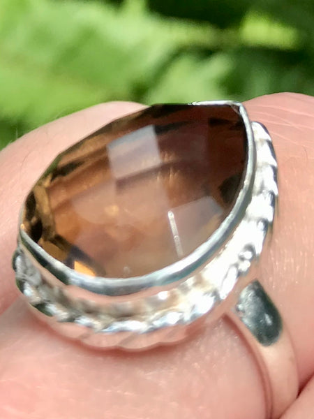 Smoky Quartz Cocktail Ring Size 8.25 - Morganna’s Treasures 