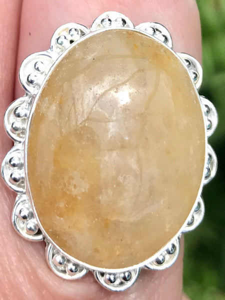 Honey Calcite Cocktail Ring Size 8.75 - Morganna’s Treasures 