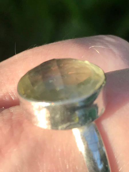 Green Amethyst (Prasiolite) Cocktail Ring Size 8.5 - Morganna’s Treasures 