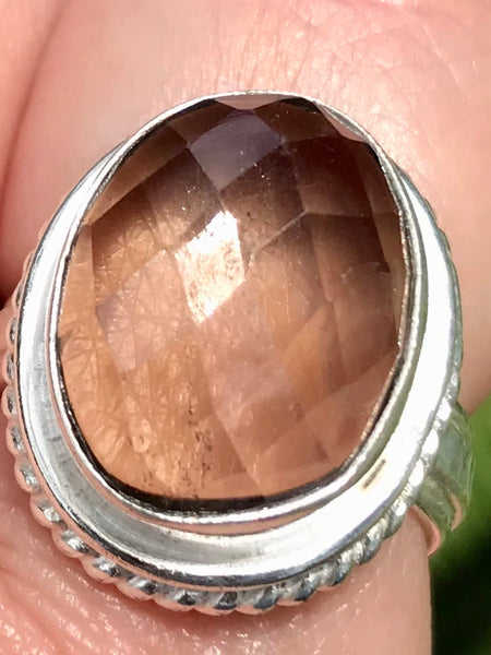 Smoky Quartz Cocktail Ring Size 7.75 - Morganna’s Treasures 