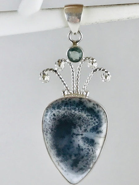 Merlinite and Apatite Pendant - Morganna’s Treasures 