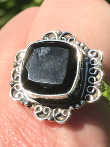 Black Onyx Cocktail Ring Size 8.75 - Morganna’s Treasures 