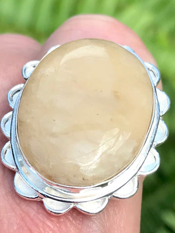 Honey Calcite Cocktail Ring Size 9.5 - Morganna’s Treasures 