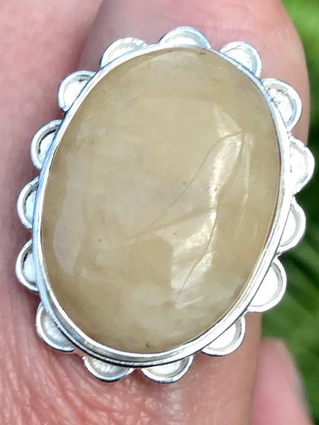 Honey Calcite Cocktail Ring Size 9.5 - Morganna’s Treasures 