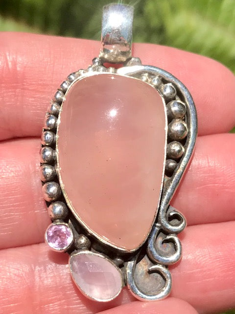 Madagascar Rose Quartz Pendant - Morganna’s Treasures 