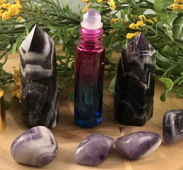 Amethyst - Inner Strength & Psychic Protection - Essential Oil Perfume - Morganna’s Treasures 