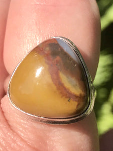 Mookaite Jasper Cocktail Ring Size 7.75 - Morganna’s Treasures 