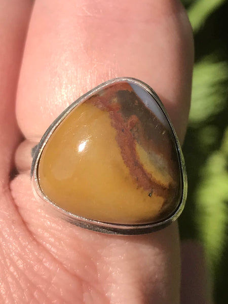 Mookaite Jasper Cocktail Ring Size 7.75 - Morganna’s Treasures 