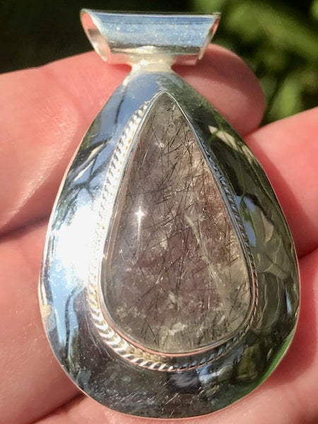 Tourmanilated Quartz Pendant - Morganna’s Treasures 