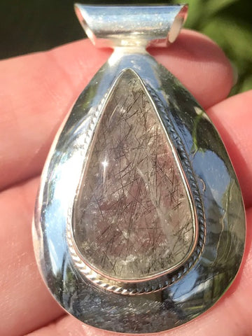 Tourmanilated Quartz Pendant - Morganna’s Treasures 