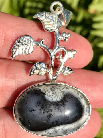 Merlinite Floral Pendant - Morganna’s Treasures 