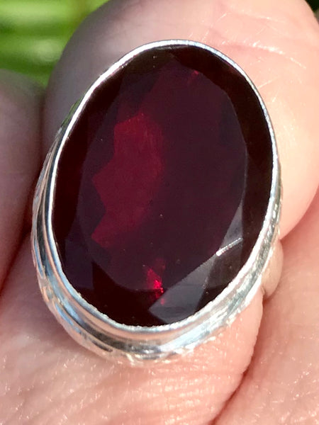Garnet Cocktail Ring Size 6.25 - Morganna’s Treasures 