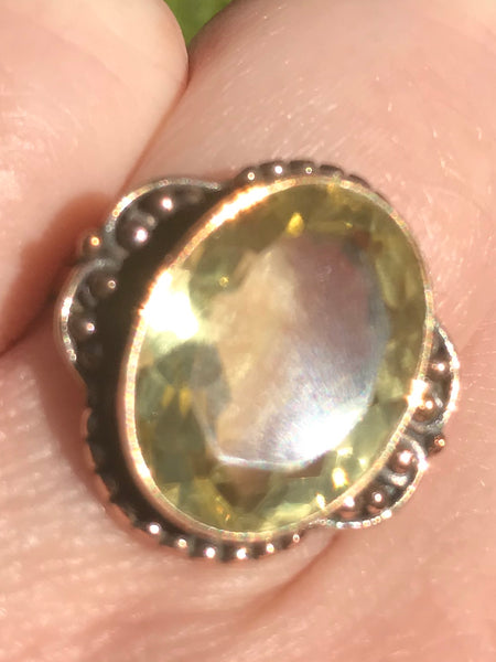 Bronze Lemon Citrine Ring Size 6.5 - Morganna’s Treasures 