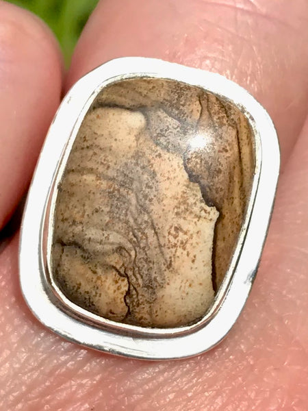 Picture Jasper Cocktail Ring Adjustable Size - Morganna’s Treasures 