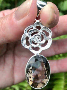 Smoky Quartz Flower Pendant - Morganna’s Treasures 