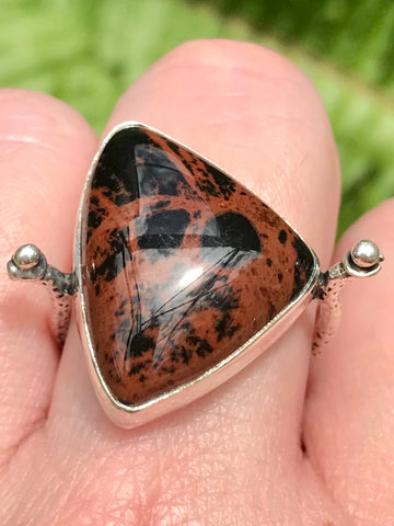 Mahogany Obsidian Cocktail Ring Size 8.5 - Morganna’s Treasures 