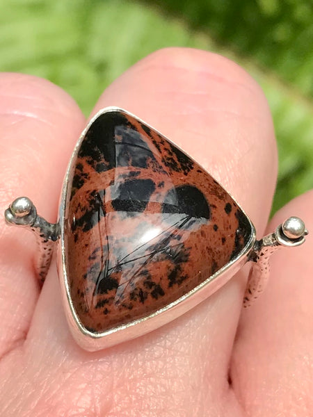 Mahogany Obsidian Cocktail Ring Size 8.5 - Morganna’s Treasures 