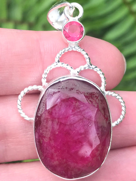 Ruby and Pink Tourmaline Pendant - Morganna’s Treasures 