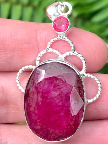 Ruby and Pink Tourmaline Pendant - Morganna’s Treasures 