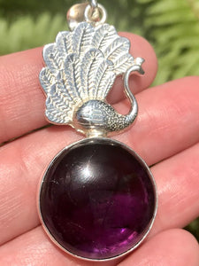 Purple Amethyst Swan Pendant - Morganna’s Treasures 