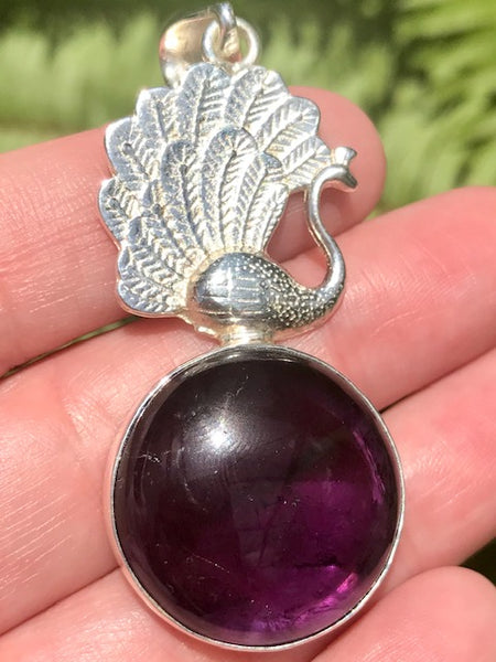 Purple Amethyst Swan Pendant - Morganna’s Treasures 