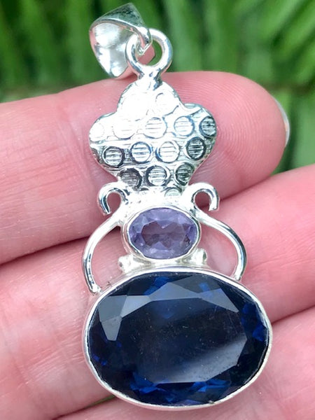 Purple Amethyst and Iolite Pendant - Morganna’s Treasures 