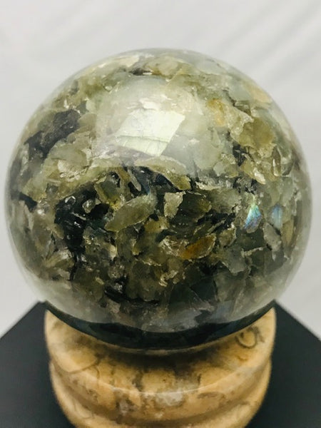 Labradorite Orgonite Crystal Ball - Morganna’s Treasures 