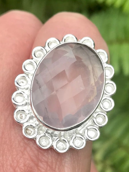 Rose Quartz Cocktail Ring Size 8 - Morganna’s Treasures 