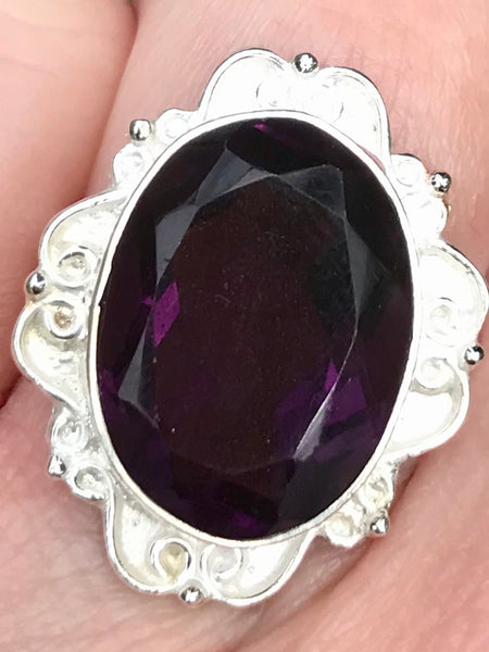 Amethyst Cocktail Ring Size 6.75 - Morganna’s Treasures 