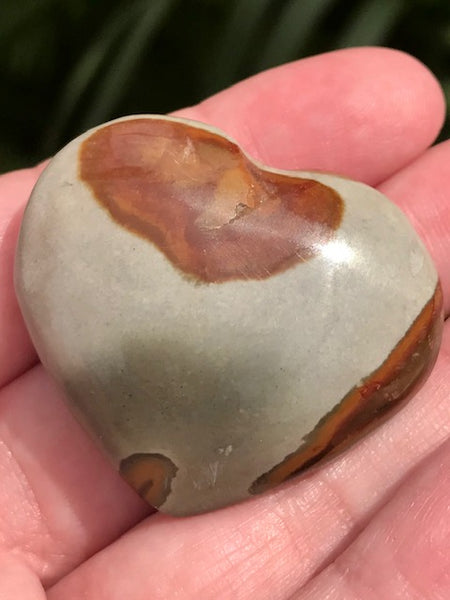 Polychrome Jasper Heart Palm Stone - Morganna’s Treasures 